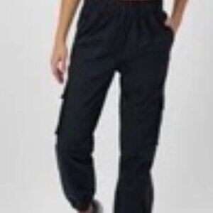 NWt Champion Women's Cinched Mid Rise Active Cargo Pant Black Size Large